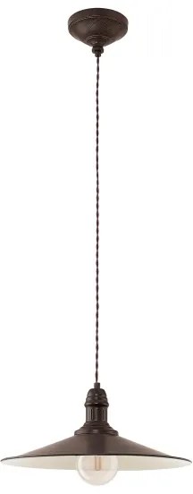 Eglo 49456 - STOCKBURY kábeles függeszték 1xE27/60W/230V, Ø 36 cm