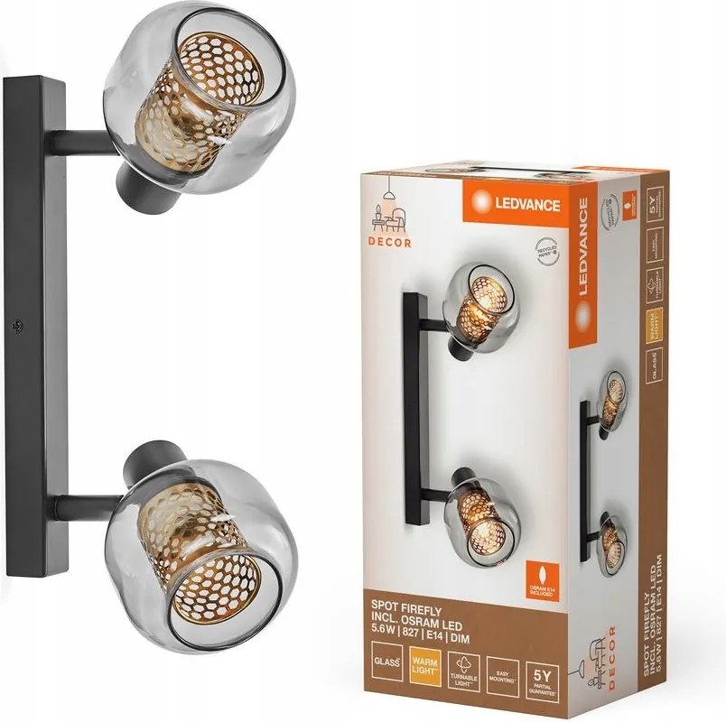 Led lámpa Falra szerelhető lámpatest 5.6W 3000K szabályozható spot Firefly Ledvance