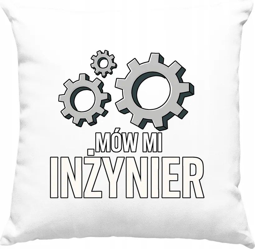 Párna Hívjon humormérnöknek Fehér