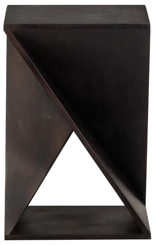 Akácfa tárolóasztal 41x41 cm Ikem – WOOOD