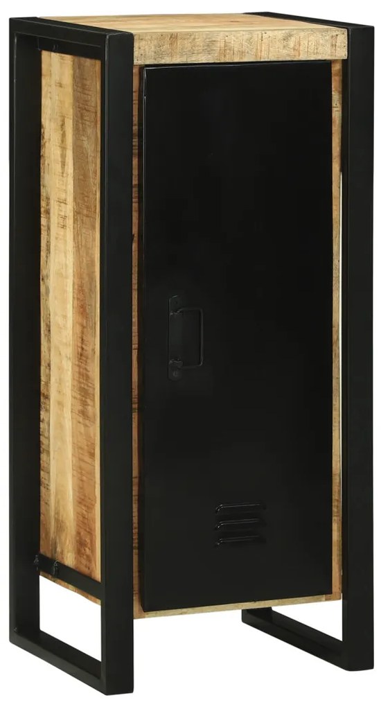 Fürdőszoba Fali Szekrény 40x35x90 cm Tömör Durva Fa Mangó