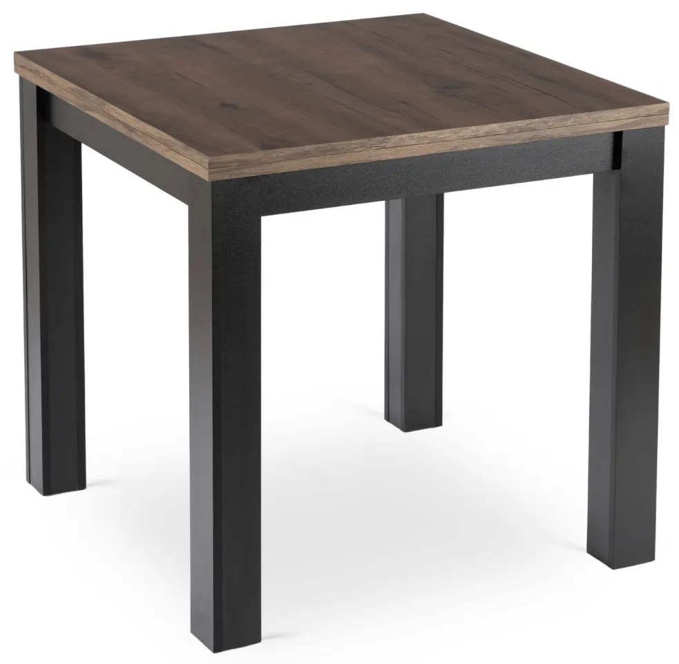 MAX bővíthető étkezőasztal 80–160 cm, dió/fekete színben