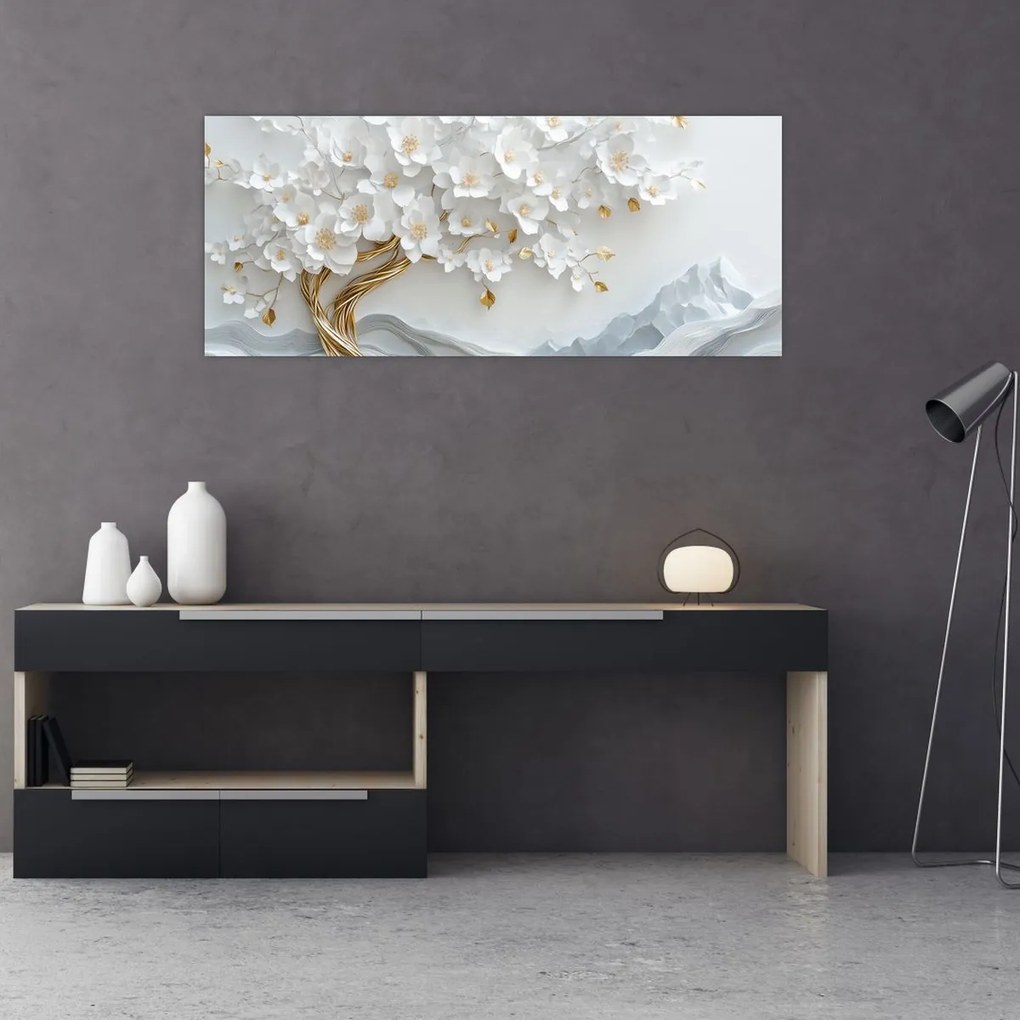 Kép – 3D elegáns életfa (120x50 cm)