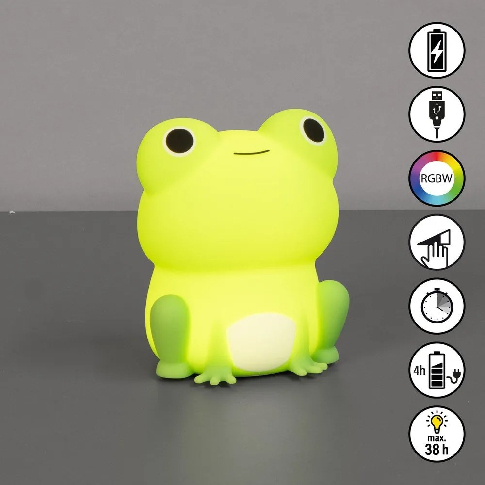 Zöld gyerek éjjelilámpa Willi – Fischer &amp; Honsel