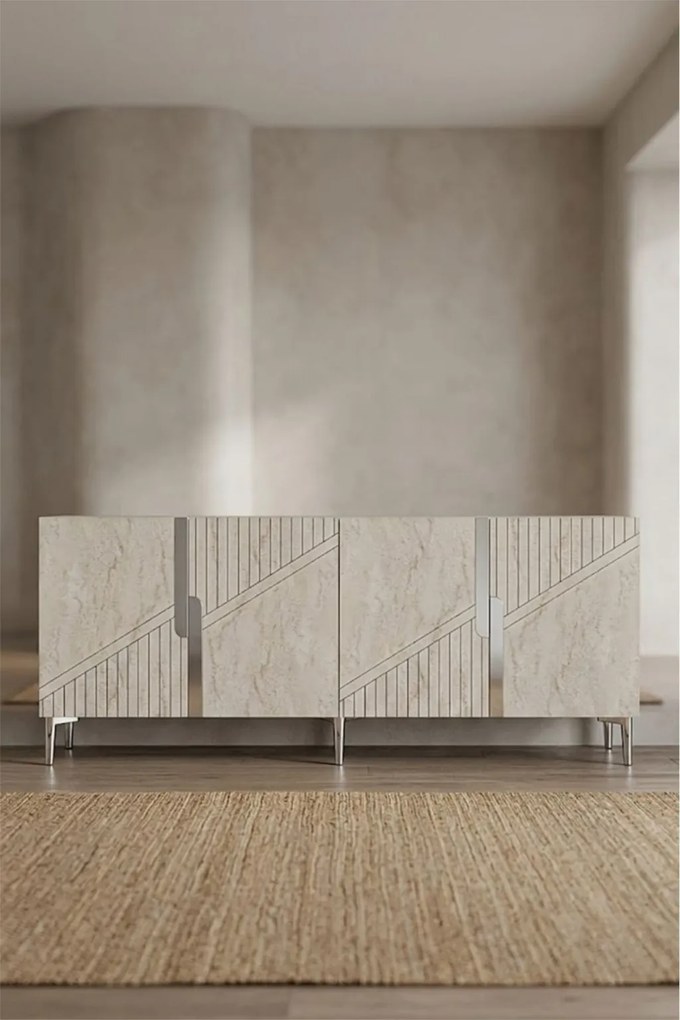 Evva 150 - Anthracite, Silver, Travertine