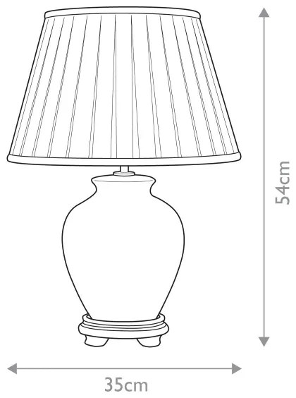 Elstead DL-LINYI-TL - Asztali lámpa LINYI 1xE27/60W/230V