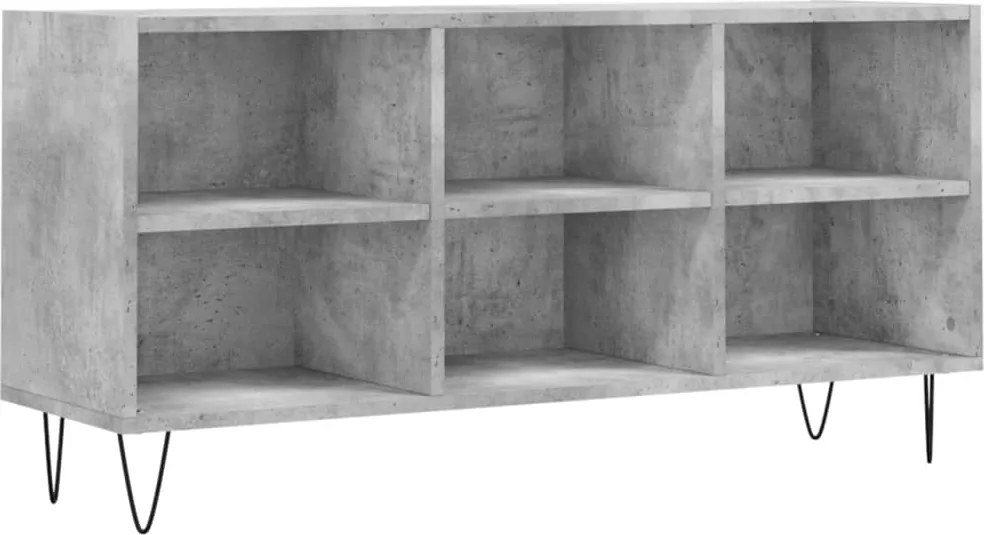 vidaXL betonszürke szerelt fa TV-szekrény 103,5x30x50 cm