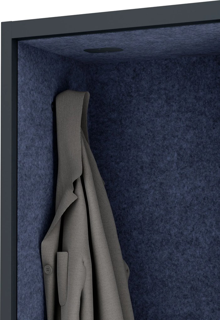 Sally 1150mm korpus Czarny - siedzisko Granatowy