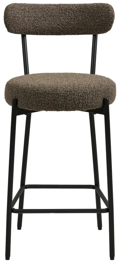 Barna kárpitozott bárszék (ülésmagasság 65 cm) Badalona – House Nordic