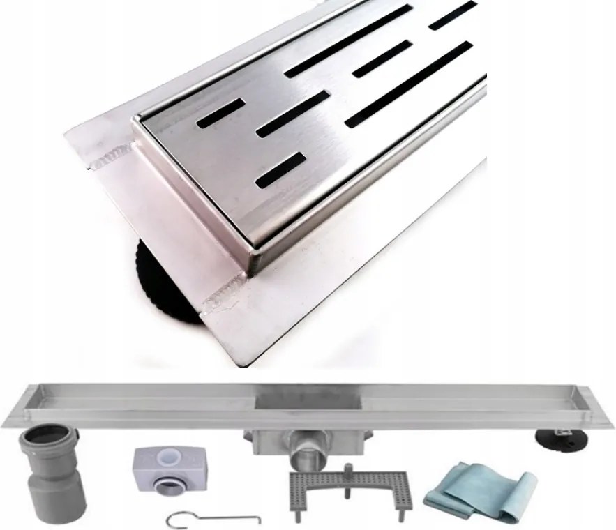 Lineáris zuhanyfolyóka 65 cm alacsony beépítés 52 mm M05 minta