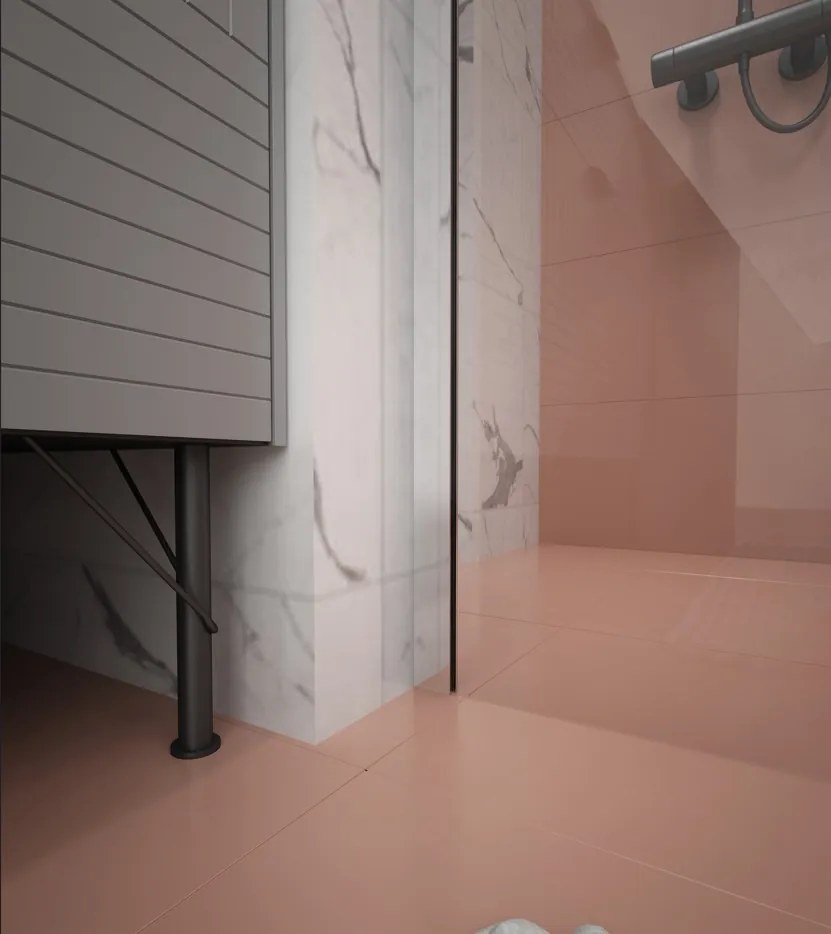 Erga Paris, Walk-In zuhany paraván 110x200 cm, 8 mm átlátszó üveg, króm profil, ERG-V02-PARIS-110x200-CL-CR