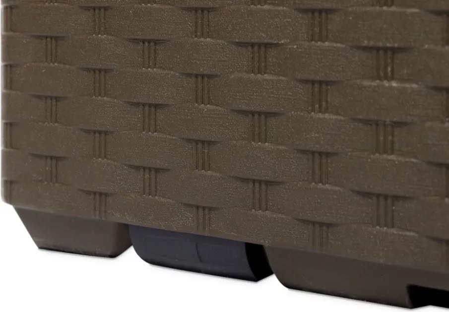 PORTOFINO Kerti műanyag láda 340 L barna