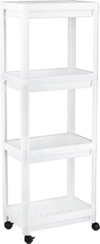 Mobil Fürdőszoba Szekrény 4 Polcos Gurulós Könyvespolc