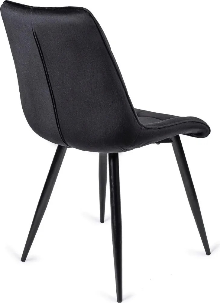 Krzesło RIO Czarne Welurowe