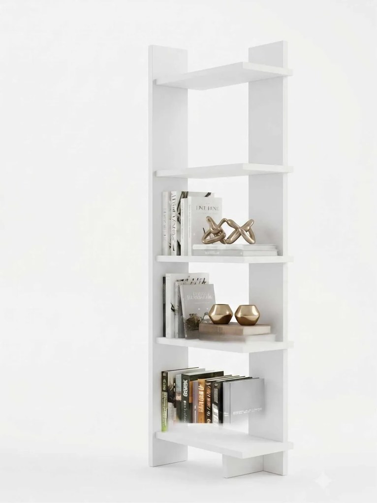 Könyvespolc, fehér, 53 cm – TR285VST1166