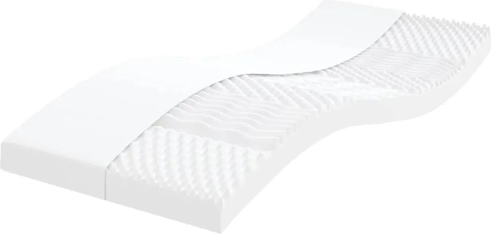 vidaXL fehér 7 zónás 20 ILD keménységű habmatrac 100 x 210 cm