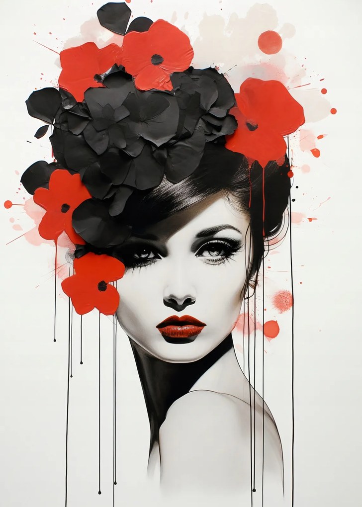 Poszter 50x70cm Virágos szenvedély