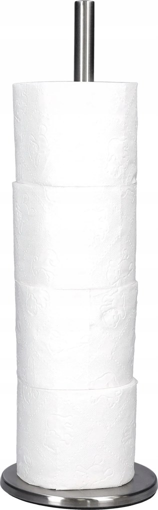 Wc-papír Tartó Állvány króm-ezüst acél akasztóval WC-hez