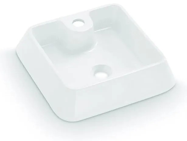 Bathco 4003 - GALICIA ráültethető mosdó 40x40 cm porcelán/fehér