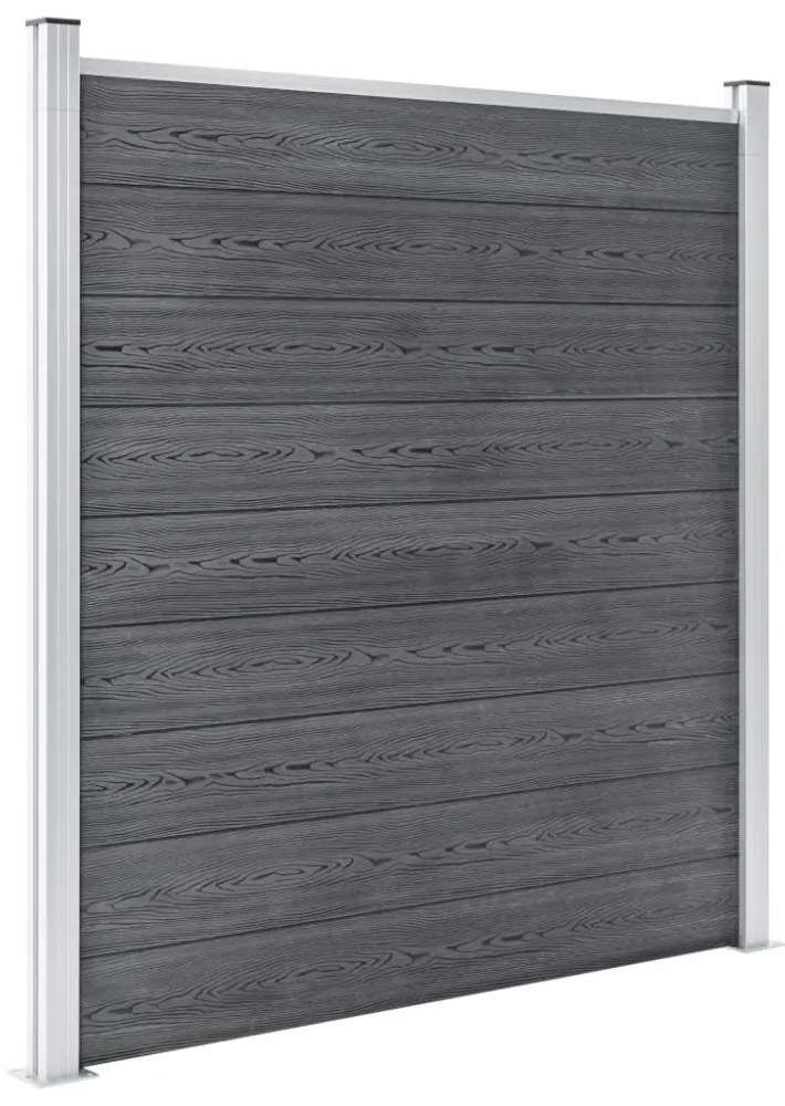vidaXL szürke WPC kerítéspanel 526 x 186 cm