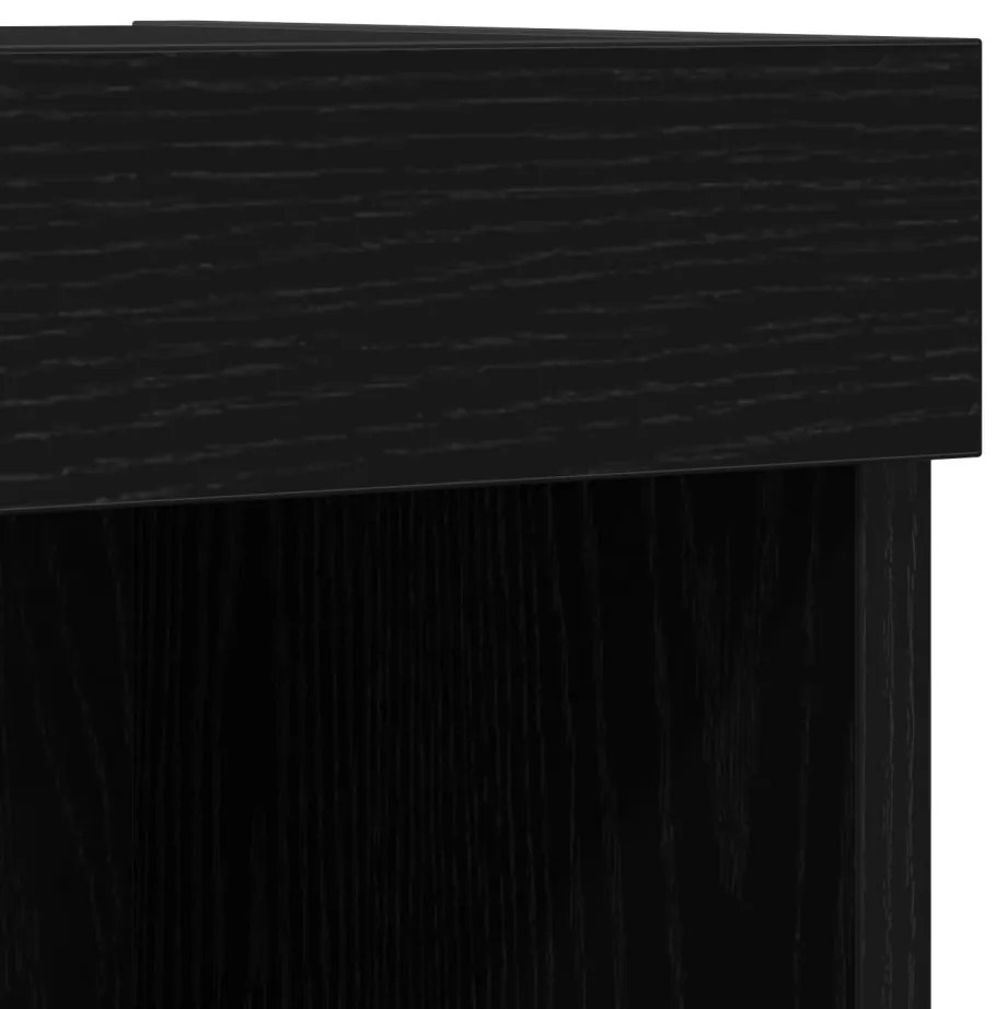 Lebegő polc 2 db Fekete tölgy 40x28,5x40 cm MDF