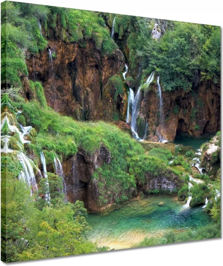 Vászonkép 40x40 Magasabb a vízesésnél