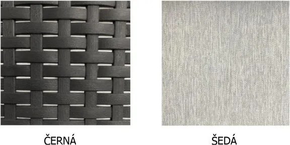 Avenberg IBERIA Nagy rattan szett - fekete rattan