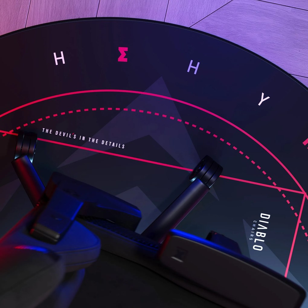 Védőszőnyeg gamer székhez mintával