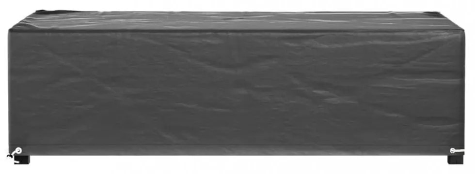 2 db téglalap alakú kerti bútorhuzat 8 fűzőlyukkal 125x70x35 cm