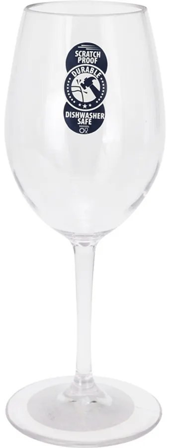 Törésálló elegáns borospohár, 330ml, 21 cm, 1 db