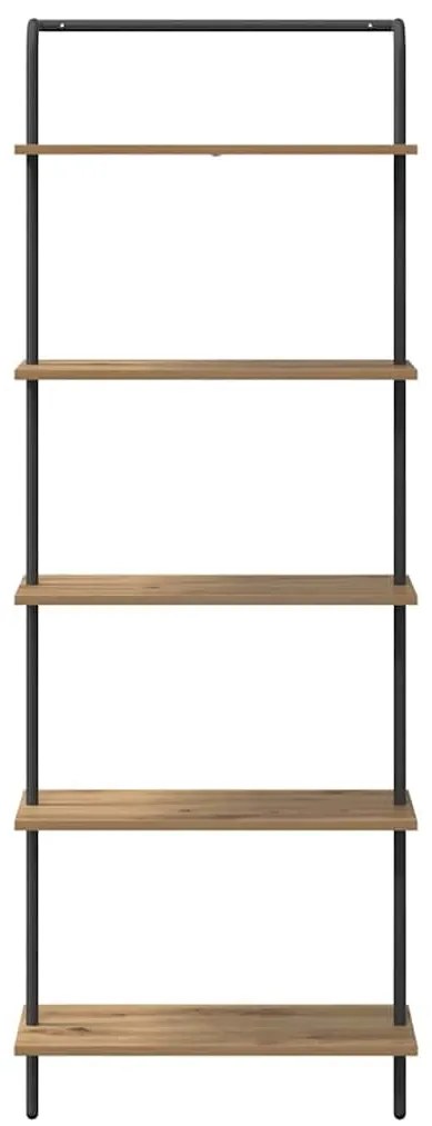 Könyvespolc kézműves tölgy 60 x 24 x 168 cm Faanyag