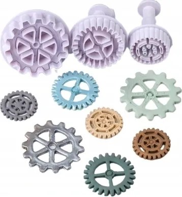 Dugattyús lyukasztók 3 db-os üzemmódok Fogaskerék