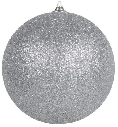 Óriás karácsonyi gömb 25 cm ezüst glitteres