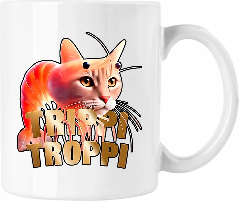 Trippi troppi bögre brainrot cica 4 fehér 330ml