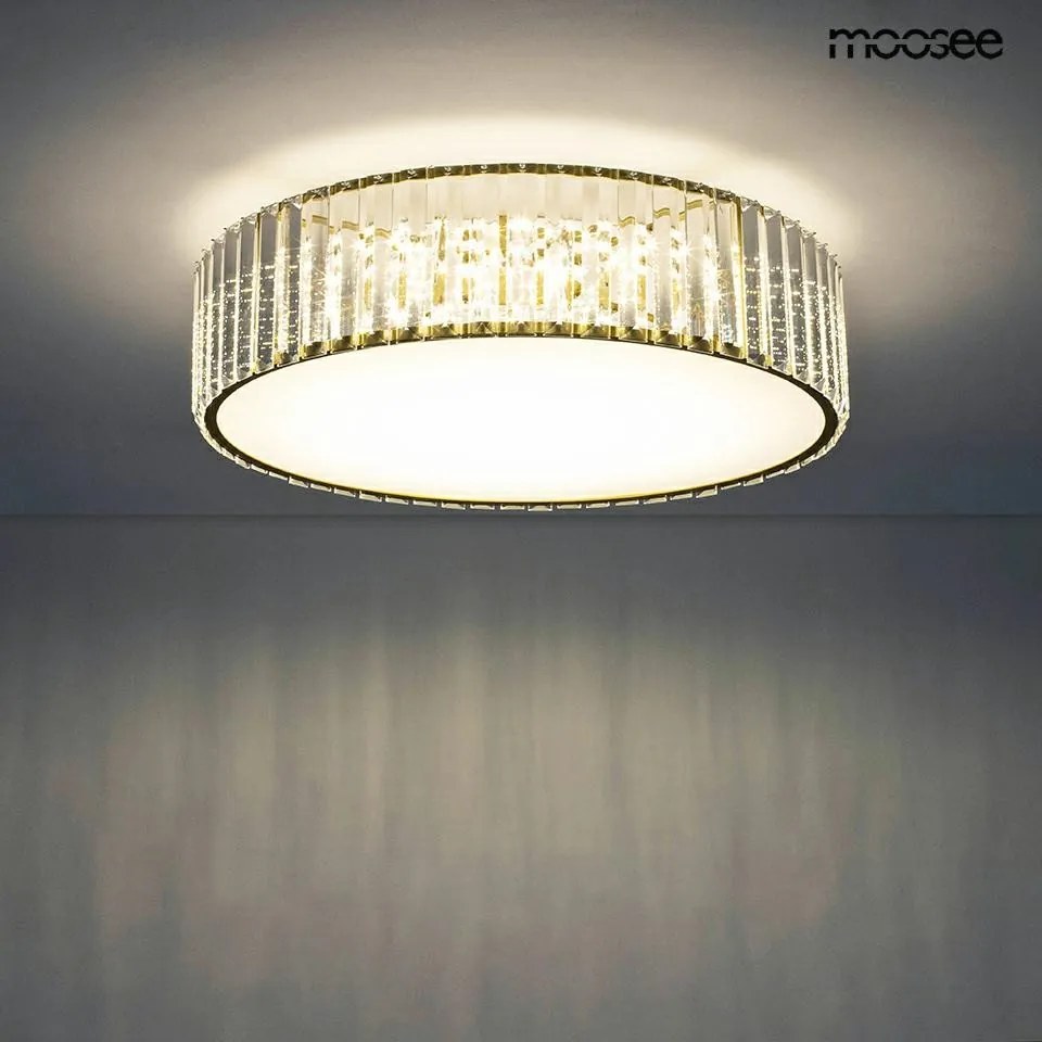 KING HOME MSE010100366 CROWN Kristály Mennyezeti Lámpa Fehér, Arany LED IP20