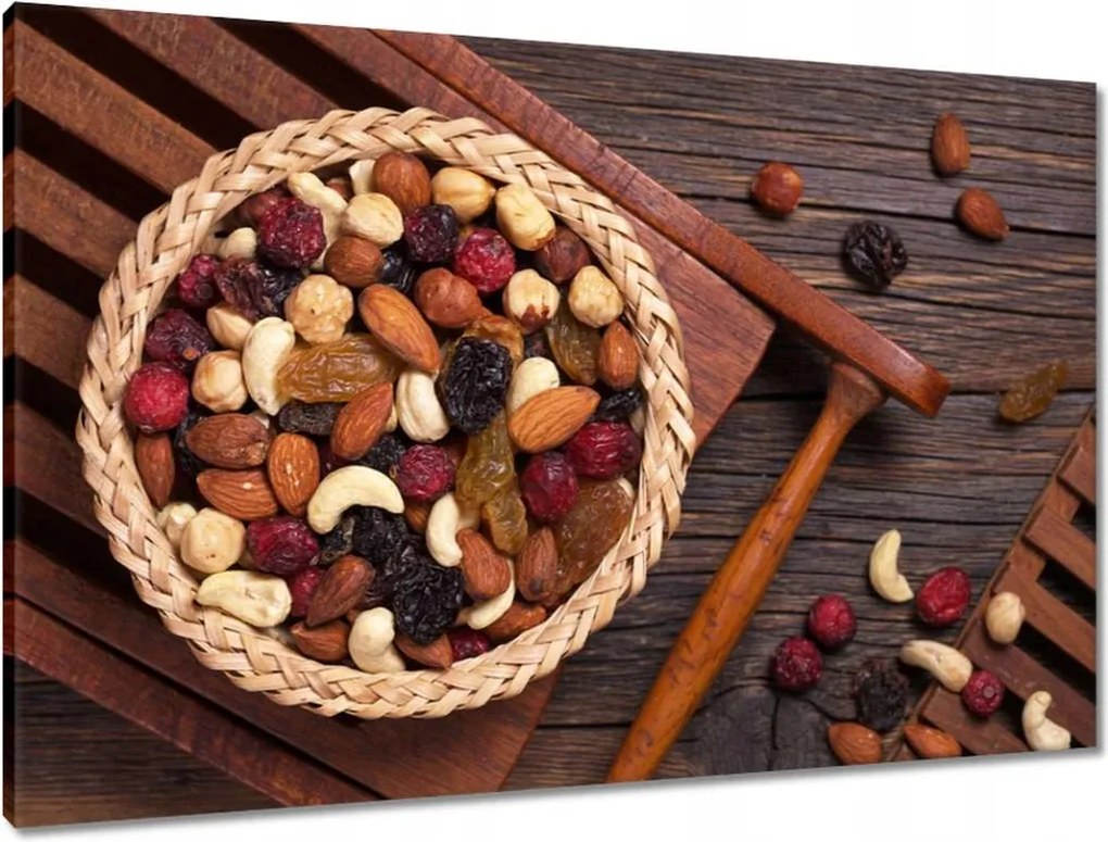 Vászonkép 90x60 Szárított péksütemény tál