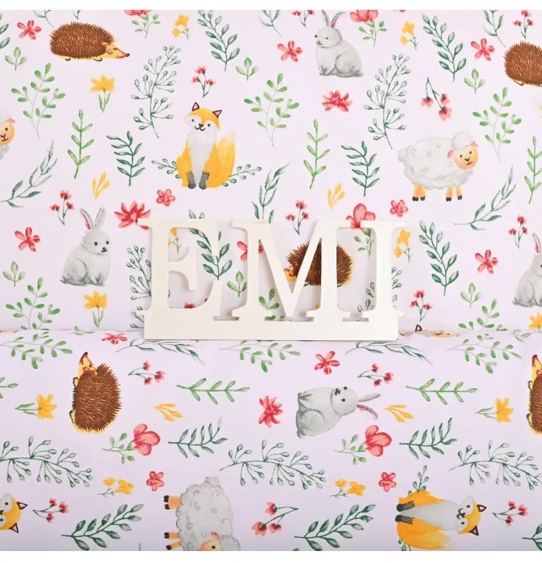 EMI Erdei állatok gyermek ágyneműhuzat, Gyerekgarnitúra 90x130 + 45x65