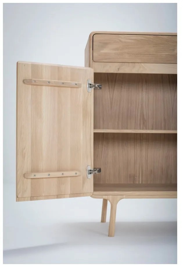 Fawn tömör tölgyfa komód fiókkal - Gazzda