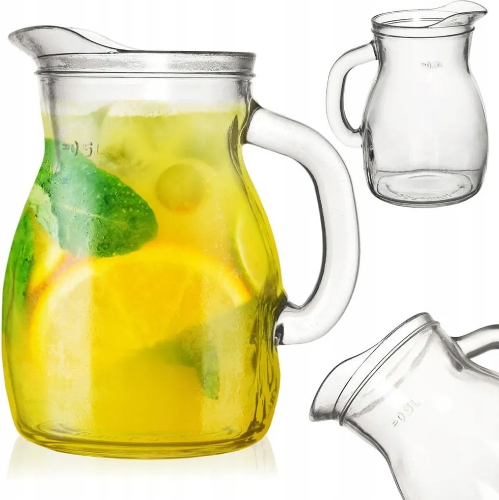 Italos Kancsó víz gyümölcslé limonádé ital üveg boroskancsó 0,5L