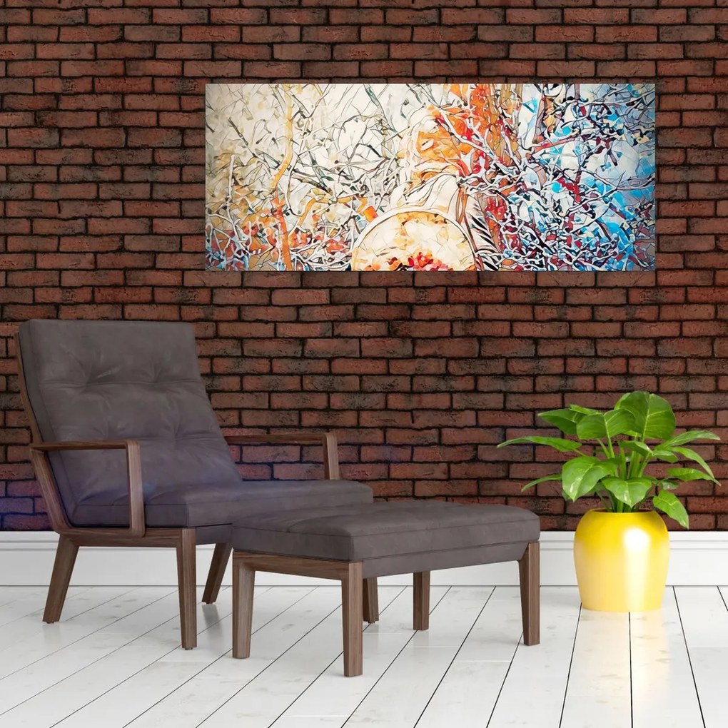 Kép - Mozaik absztrakció (120x50 cm)