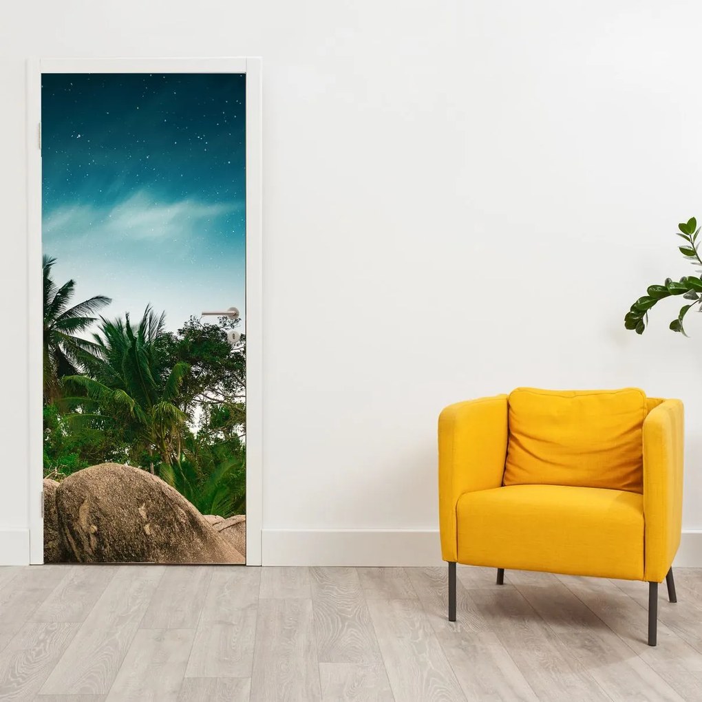 Fotótapéta ajtóra - Pálmafák (95x205cm)