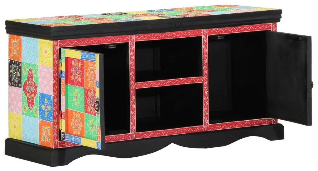 TV Szekrény Színes 100x35x50 cm Masszív Mangófa