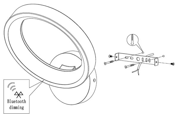 Eglo 99028 - LED RGB fényerőszabályozható fali lámpatest MARGHERA-C LED/16W/230V