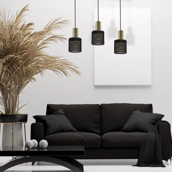 Csillár zsinóron ARES 3xE27/60W/230V