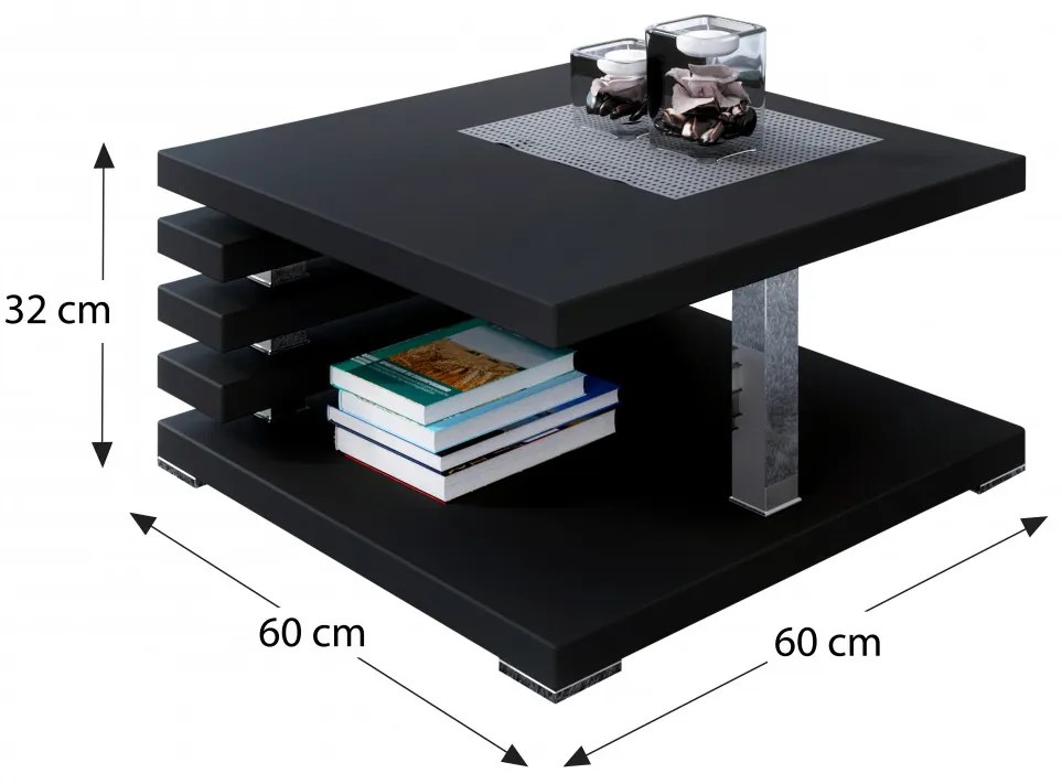 Kyoto dohányzóasztal fekete