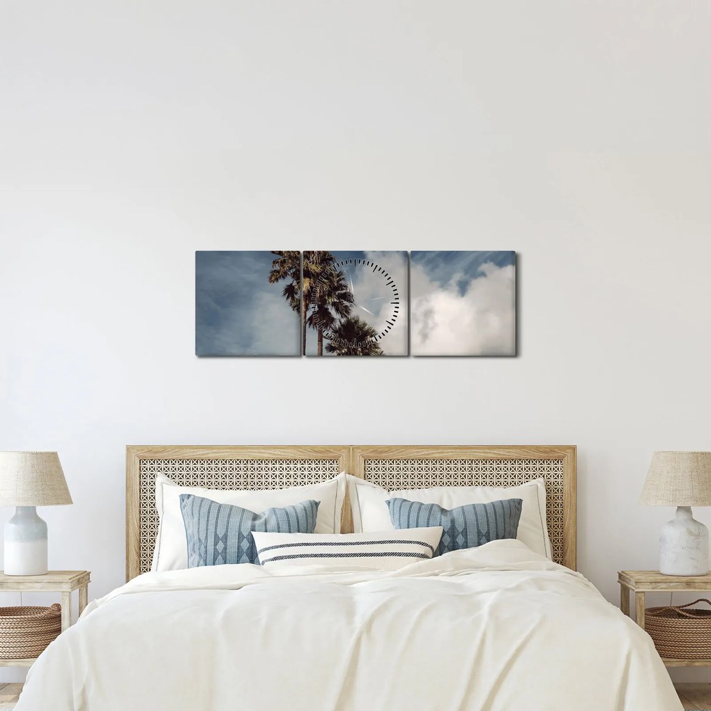Kép - Pálma dráma (órával) (90x30 cm)