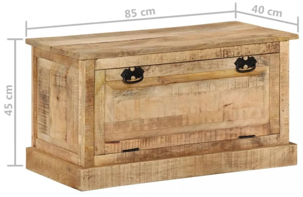 tömör mangófa cipőtároló pad 85 x 40 x 45 cm