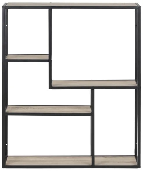 SARON fali polc, sonoma tölgy/fekete