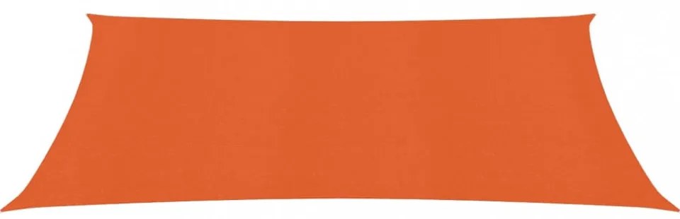 narancssárga HDPE napvitorla 160 g/m² 3,5 x 4,5 m