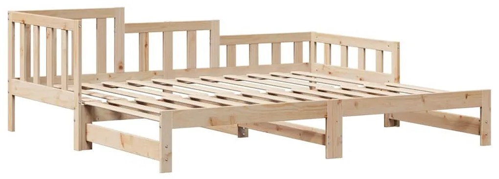kihúzható heverő fiókokkal matrac nélkül 90 x 190 cm